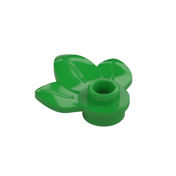 Plant Plate, Round 1 x 1 with 3 Leaves - Official LEGO® Part