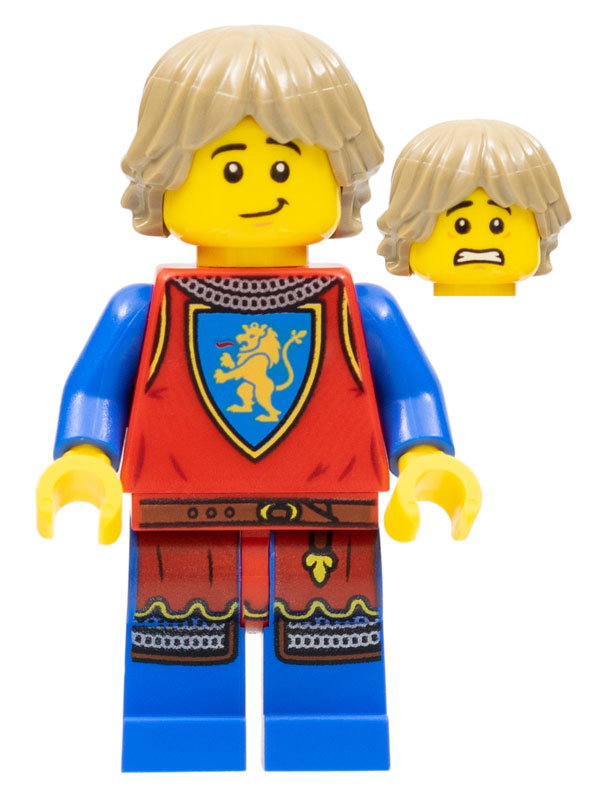 Lion Knight (Male, Dark Tan Hair) - Official LEGO Castle Minifigure (2022)