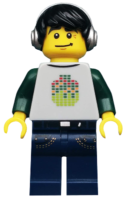 Techno DJ (No Accessories) - LEGO Series 8 Collectible Minifigure (2012)