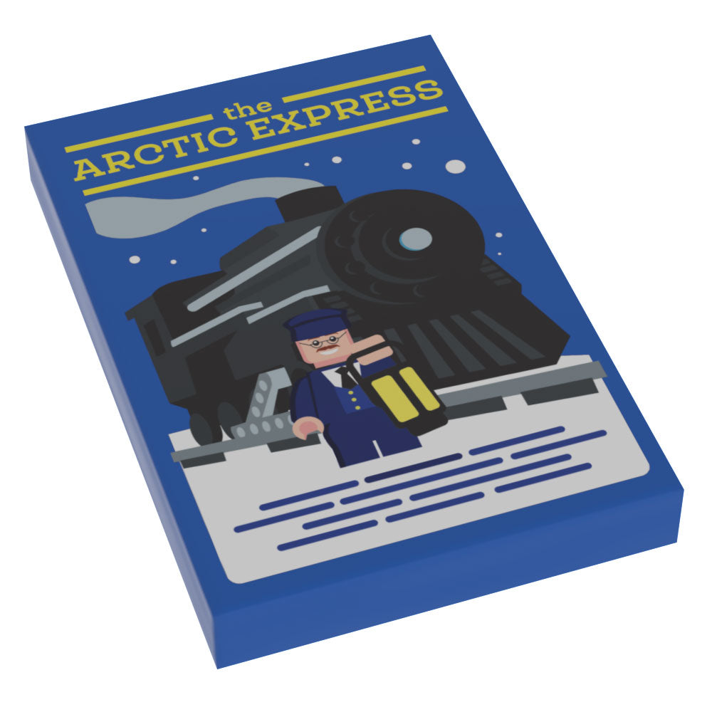 Arctic Express Train Christmas Movie Cover (2x3 Tile) - B3 Customs