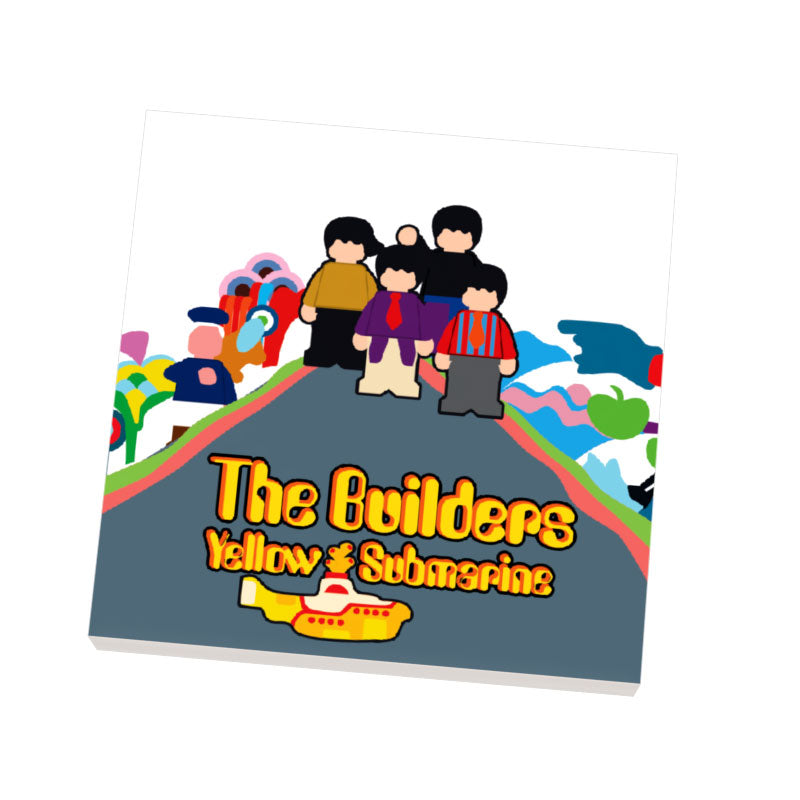 Builders Yellow Submarine Music Album Cover (2x2 Tile)  - B3 Customs