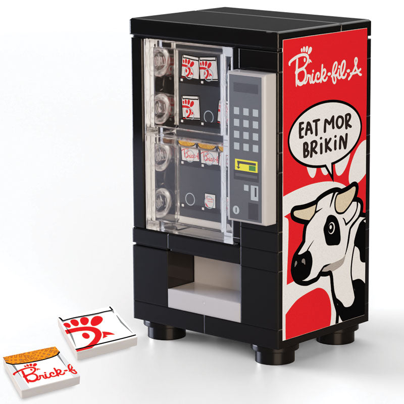 Brick-Fil-A Vending Machine made using LEGO parts