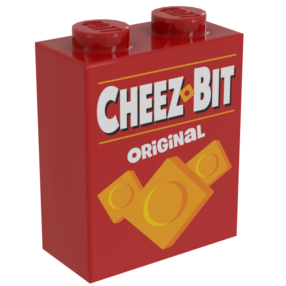 Cheez-Bits Minifig Snack Box - B3 Customs