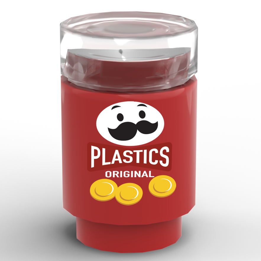 B3 Customs® Printed Can of Plastics Chips
