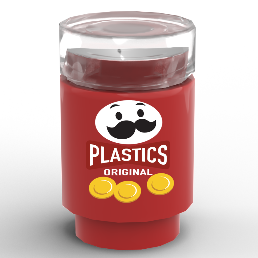 Stackable Chips Can made with real LEGO part – The Brick Show Shop