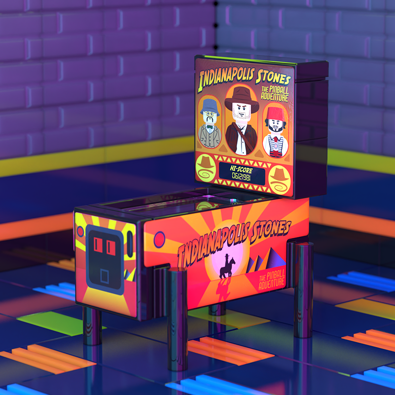 Indiana Stones - B3 Customs Pinball Arcade Machine Building Set