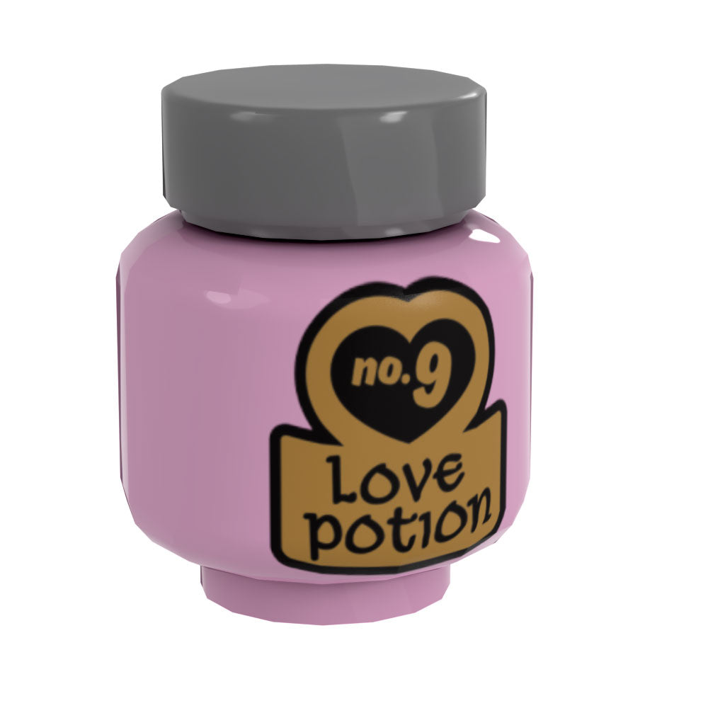 Love Potion #9 Bottle for Minifigs made using LEGO parts - B3 Customs