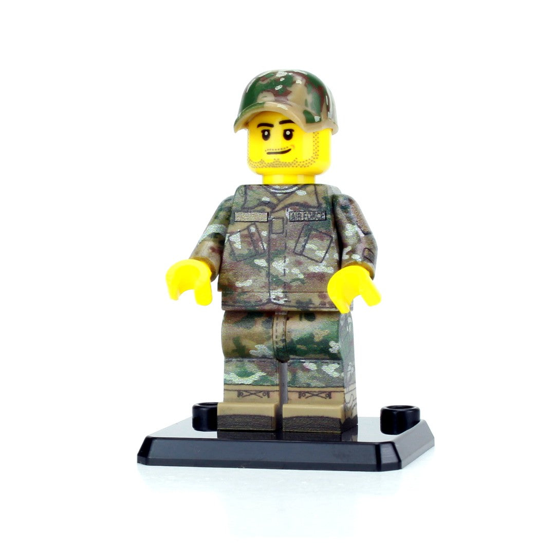 Air Force Airmen OCP Duty Uniform Minifig made using LEGO bricks