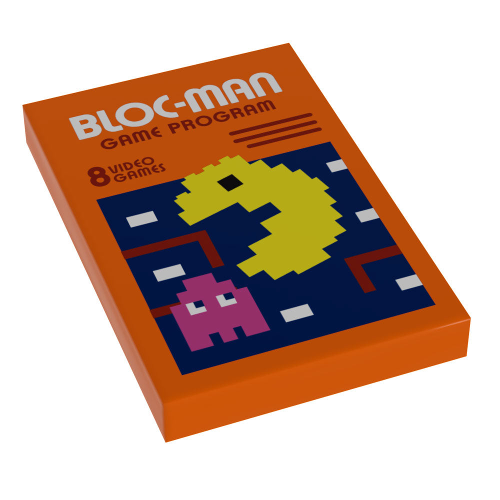 Bloc-Man Video Game Cover (2x3 Tile) made using LEGO part - B3 Customs
