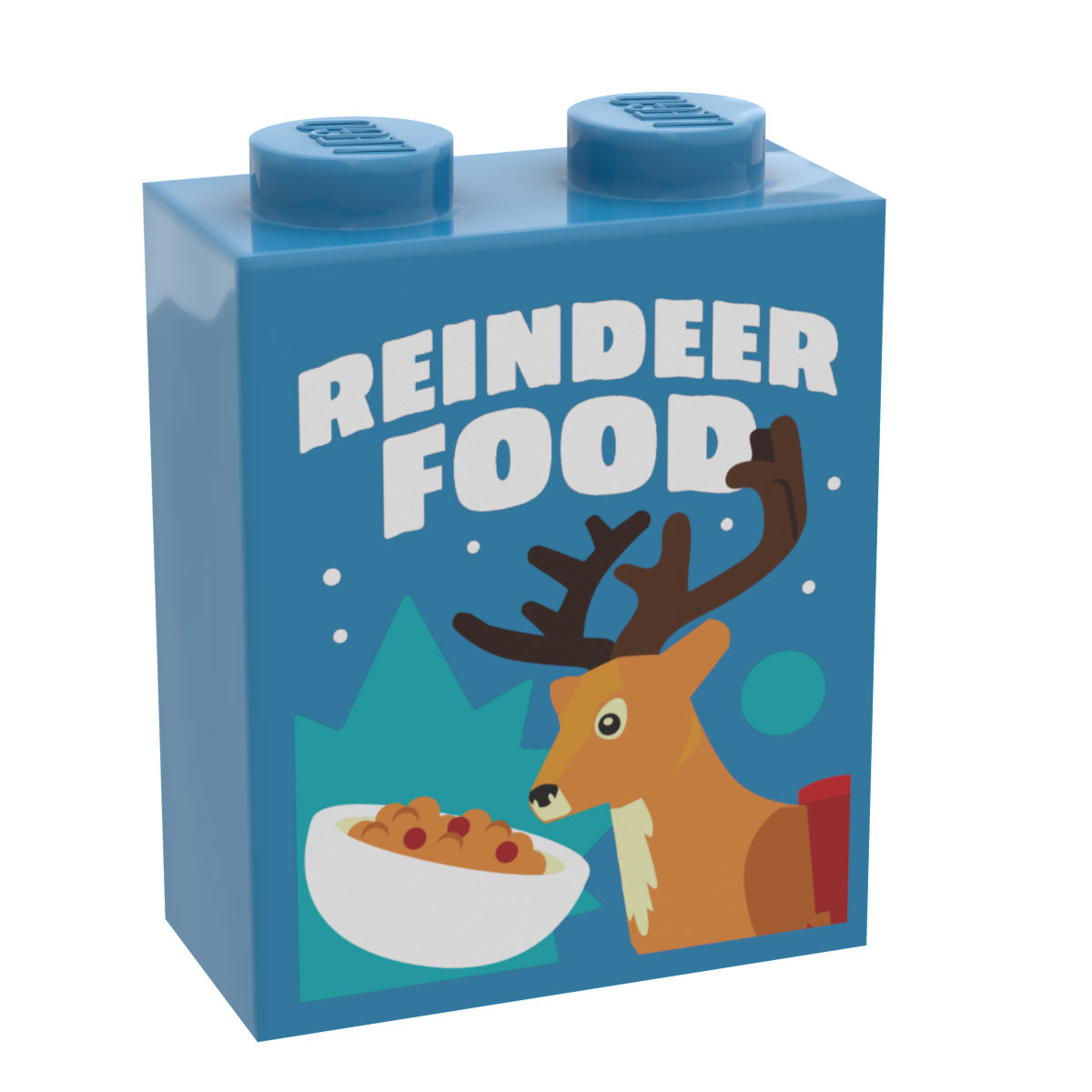 Custom LEGO Reindeer Food Box, Christmas