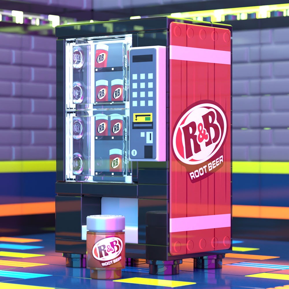 R & B Root Beer - B3 Customs Soda Vending Machine