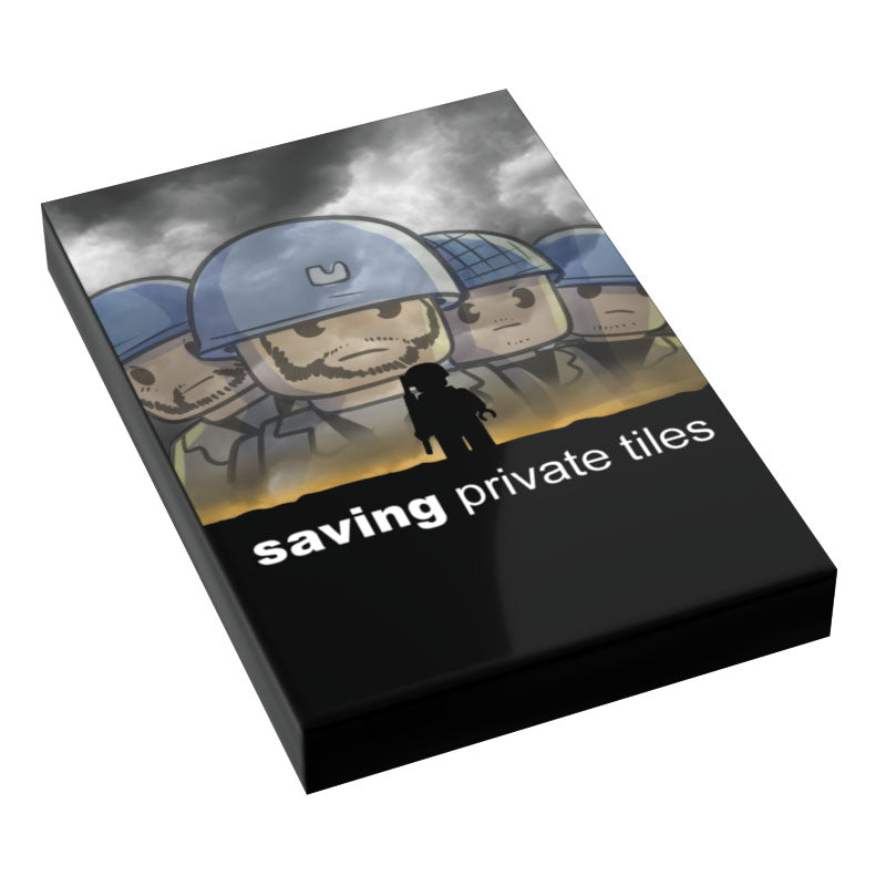 Saving Private Tiles Movie Cover (2x3 Tile) made using LEGO parts - B3 Customs