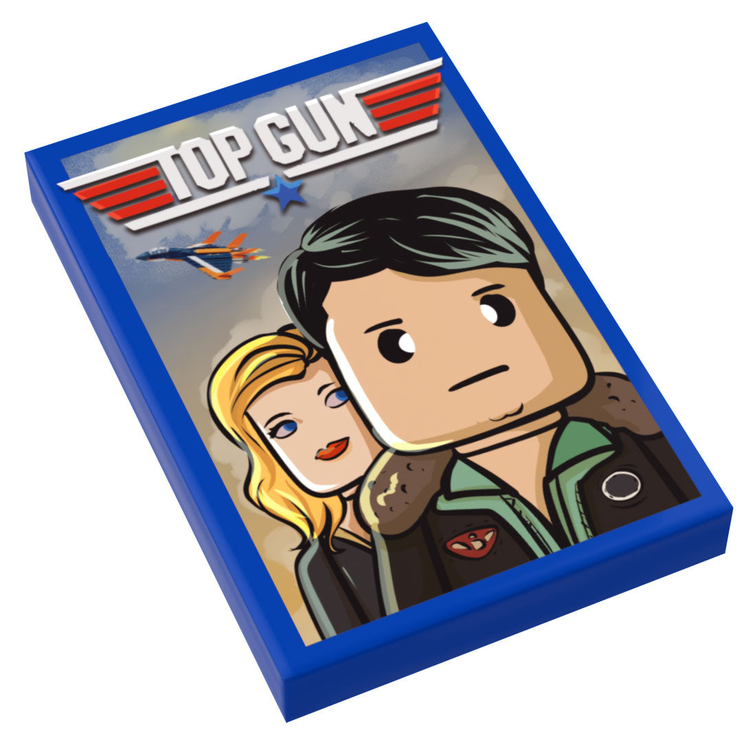 Top Guy Movie Cover (2x3 Tile) made using LEGO parts - B3 Customs