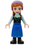 Anna (Frozen, Blue Skirt) - LEGO Disney Princess Minifigure (2021)