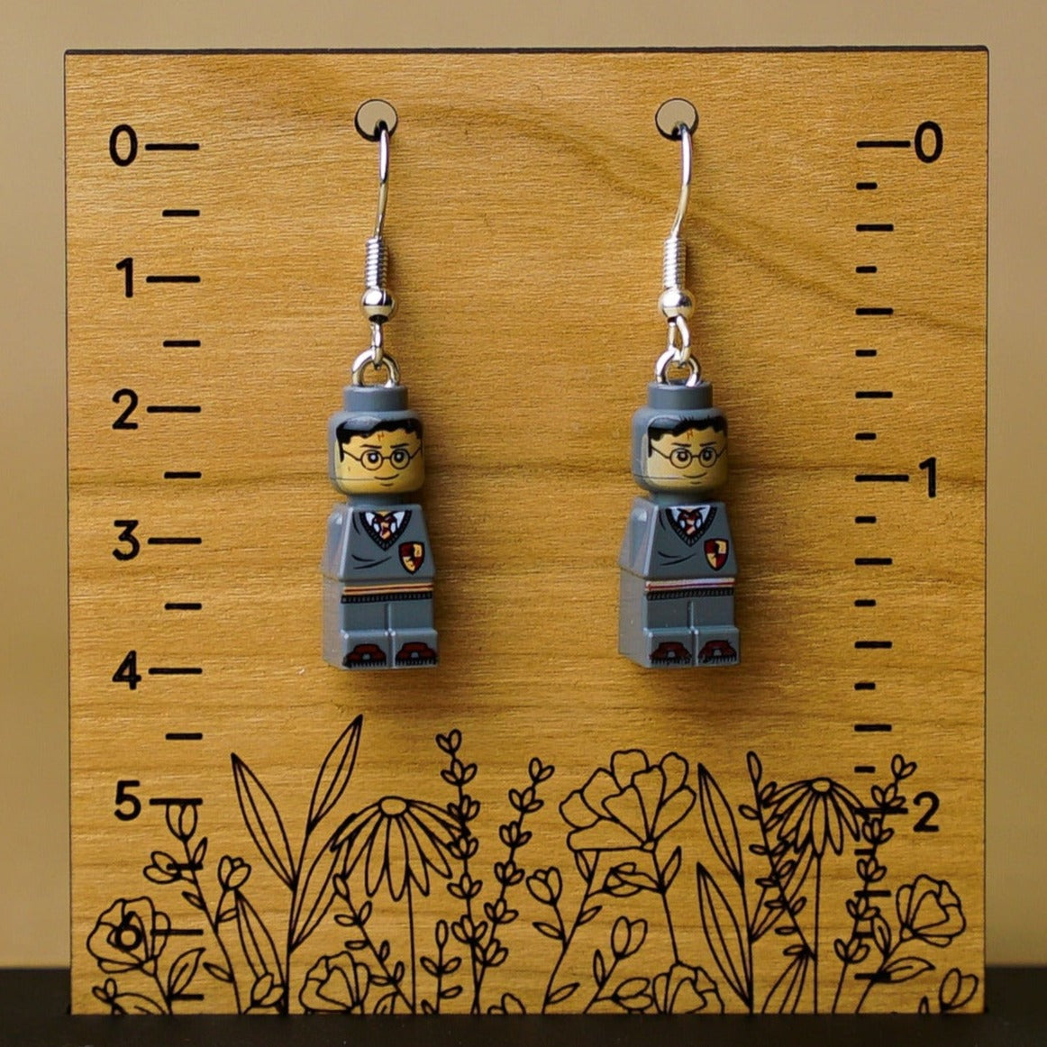 StudBee - Micro Harry Potter Minifigure Earrings | Handmade from Authentic LEGO® Bricks
