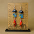 Caribbean Pirate Earrings, Miniature Treasure Map Parrot Jewelry, Handmade with Lego®