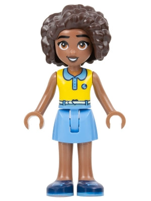 Aliya (Yellow Top, Medium Blue Skirt) - LEGO Friends Minifigure (2023)