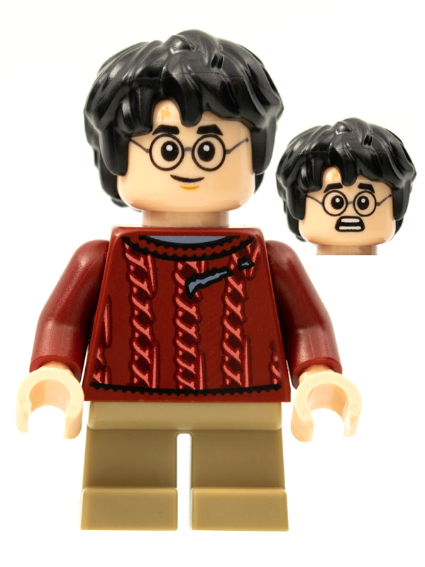 Harry Potter (Dark Red Torn Sweater, Chess) - LEGO Harry Potter Minifigure (2021)