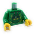 Torso, Green Hoodie with Ninjago Lloyd's Head - Official LEGO® Part