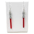 Red Lightsaber Earrings made from LEGO Parts