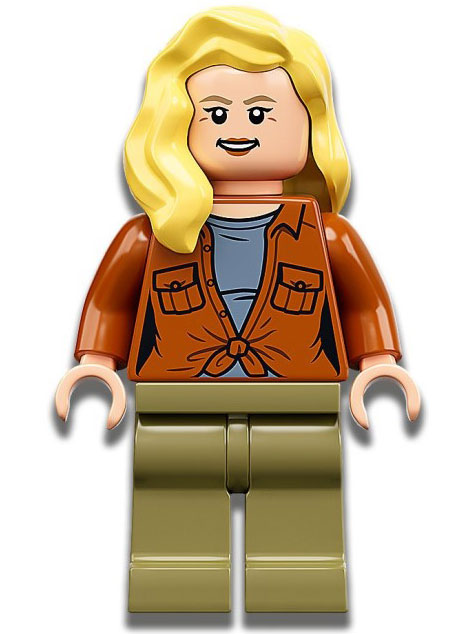 Dr Ellie Sattler (Dominion, Dark Orange Shirt) - LEGO Jurassic World Minifigure (2022)