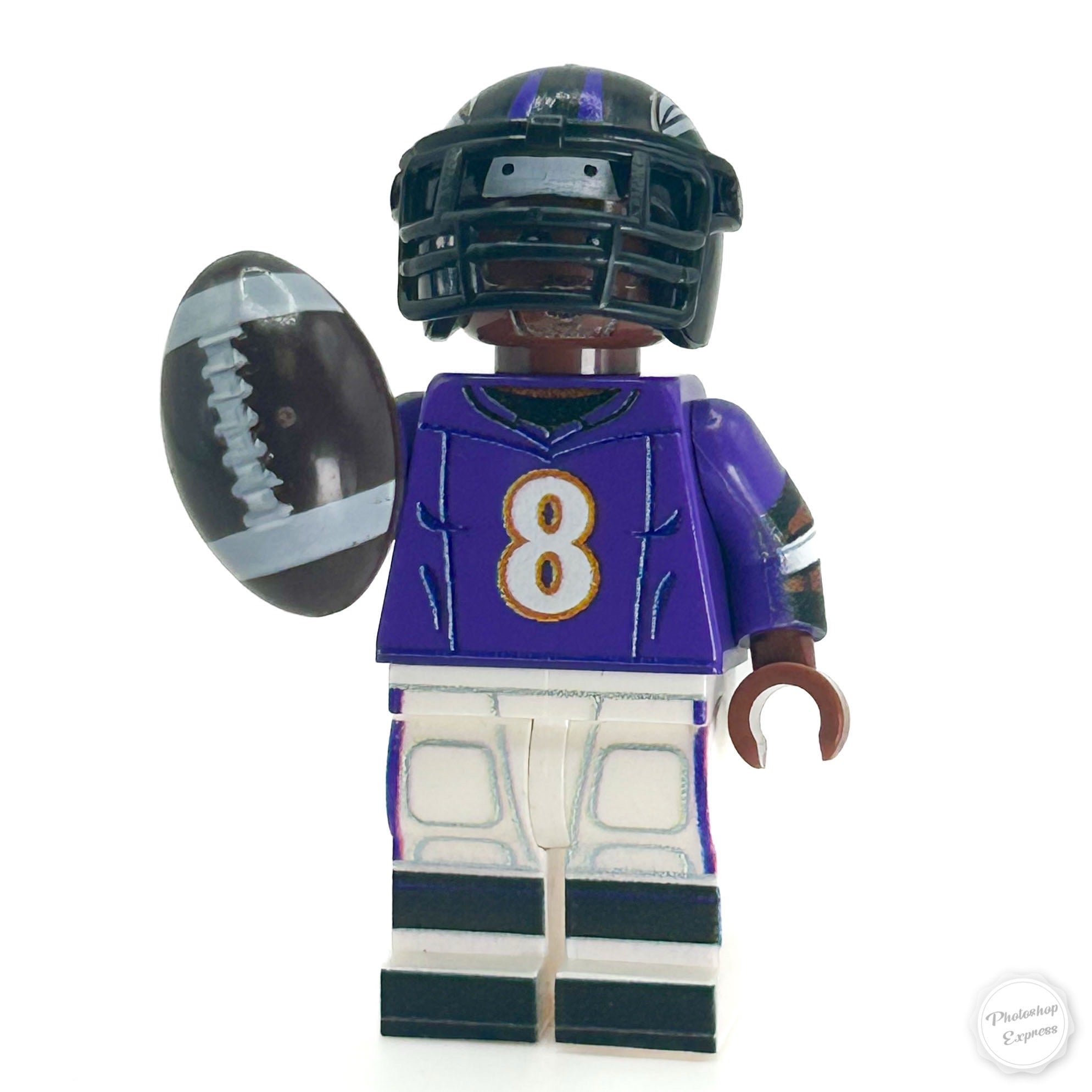 Custom Lamar Jackson LEGO Minifig 