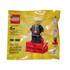 A yellow LEGO Bricktober 1981 Fire Chief minifigure mystery pack, containing 7 pieces, with the LEGO logo and product details printed on the front.