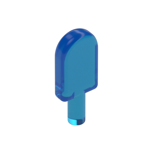 Blue ice cream popsicle 