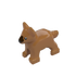 Dog (Brown, Alsatian Puppy with Dark Brown Muzzle) - Official LEGO® Part