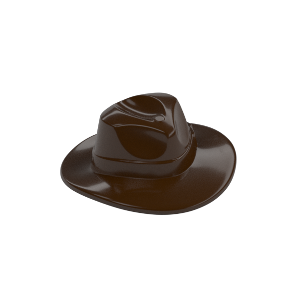 Brown fedora cowboy hat