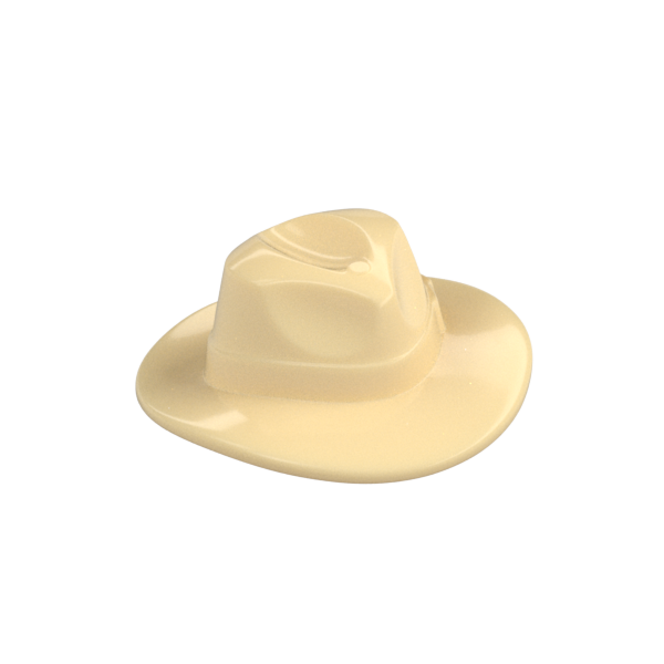 Tan fedora cowboy hat