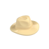 Tan fedora cowboy hat