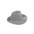Grey fedora cowboy hat