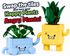 Angry Face Tiles for LEGO Set 10349 Happy Plants
