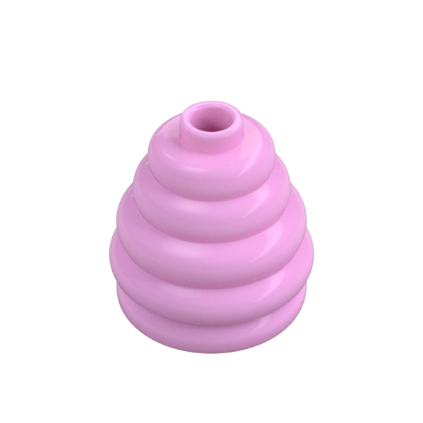 Pink beehive hat minifigure