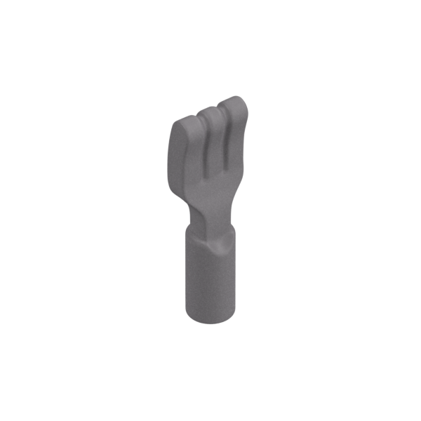 Silver minifigure fork