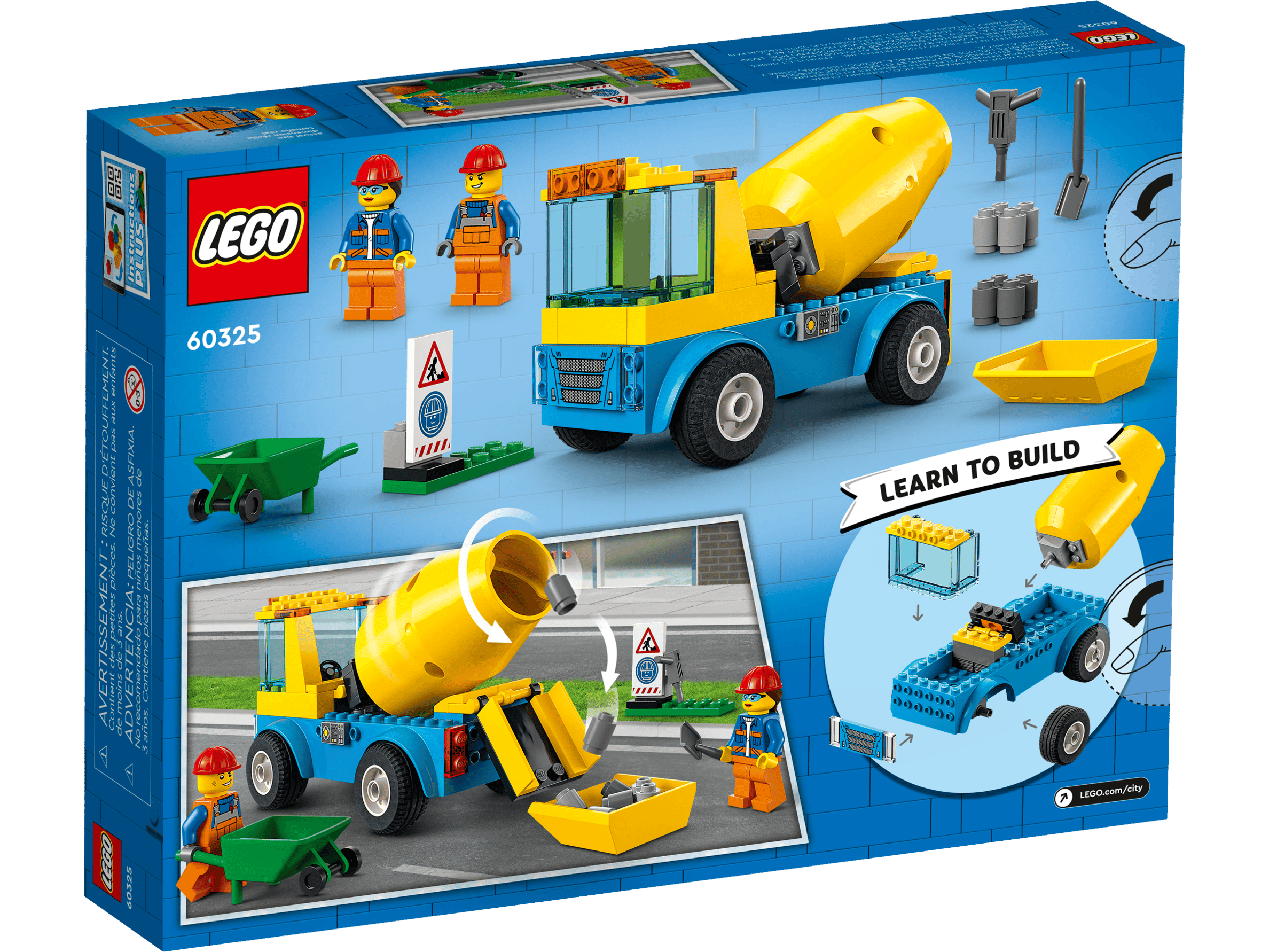LEGO City Cement Mixer Truck Set (60325)