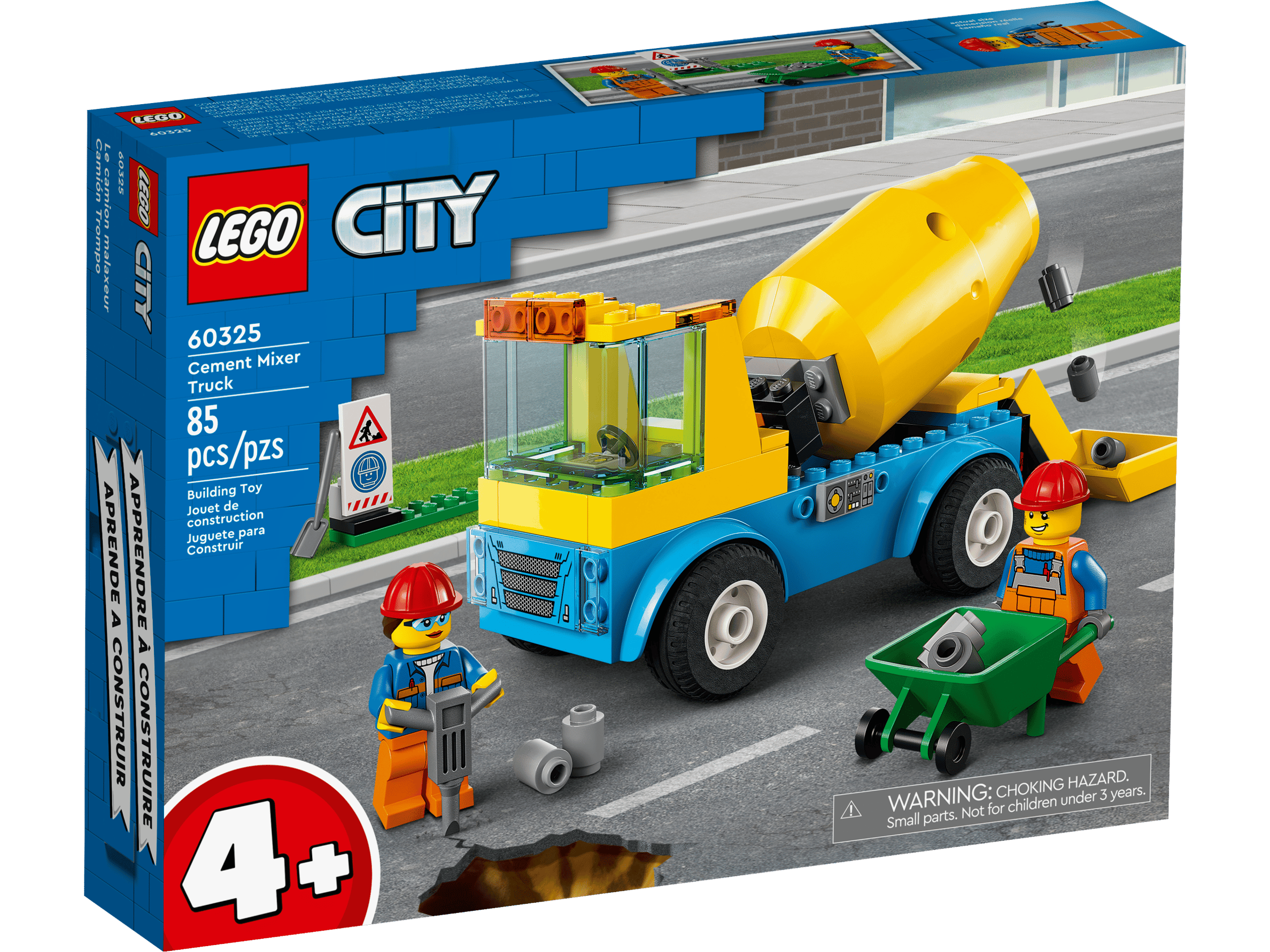 LEGO City Cement Mixer Truck Set (60325)