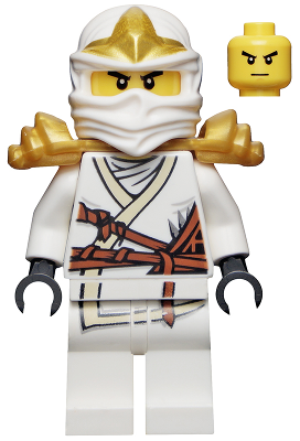 Zane w/ Gold Shoulder Armor (Rise of the Snakes) (Used, Very Good) - LEGO Ninjago Minifigure (2012)