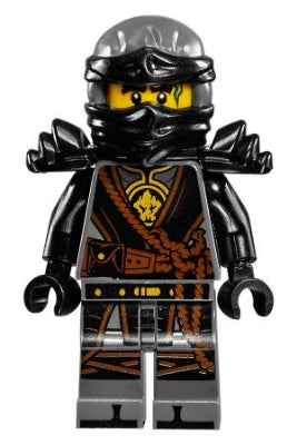 Cole (Hands of Time, Black Armor) - LEGO Ninjago Minifigure (2017)