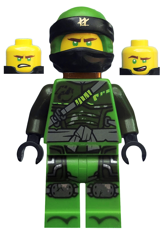 Lloyd Garmadon (Hunted with Green Wrap) (Used, Very Good) - LEGO Ninjago Minifigure (2018)