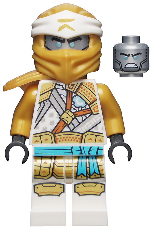 Golden Zane, (Crystalized) (Used, Very Good) - LEGO Ninjago Minifigure (2022)