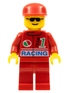 Octan Racing Driver - Official LEGO City / Town Minifigure (1996)