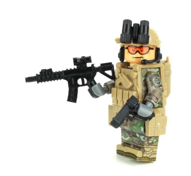 Army OCP 82nd Airborne Custom Military Minifig made using LEGO parts