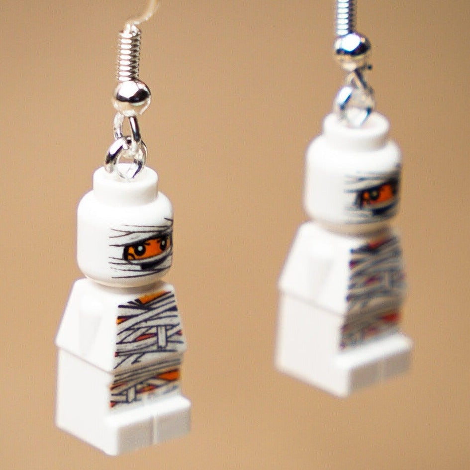 StudBee - Micro Mummy LEGO® Halloween Earrings