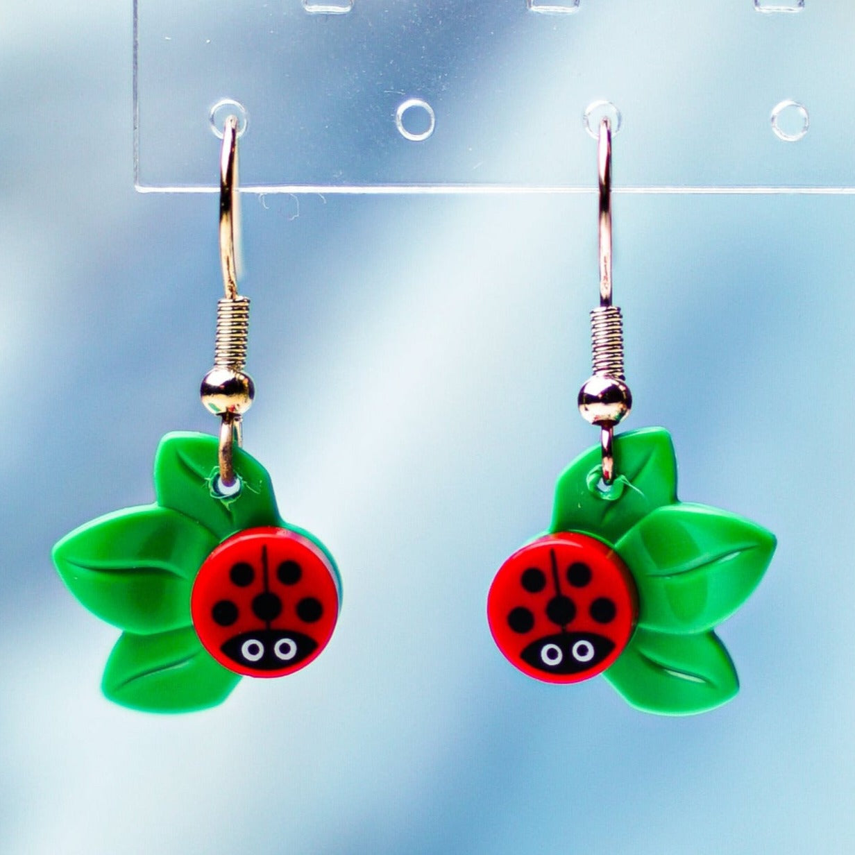 StudBee - Little Ladybug Earrings made from Authentic LEGO® Bricks