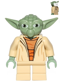 LEGO Star Wars Yoda (Clone Wars, White Hair) Minifigure (sw0446)
