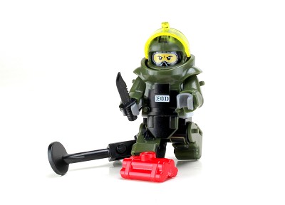 Bomb Squad Explosive Disposal Specialist (EOD) Minifig