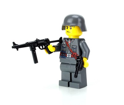 German World War 2 MP40 Soldier - Custom Military Minifig