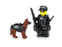 Police Officer w/ K9 Minifig made with LEGO parts
